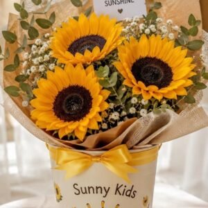 Sunflower Bucket Bouquet